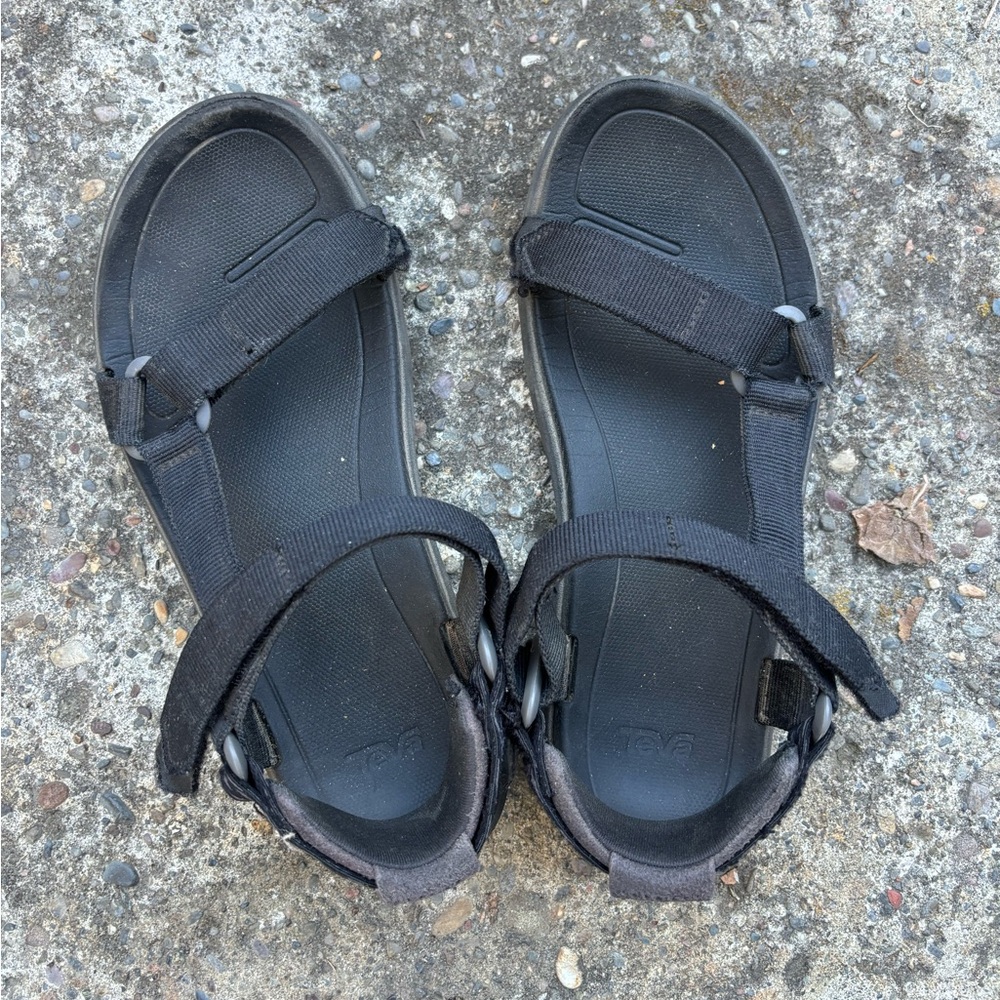 Black teva sandals